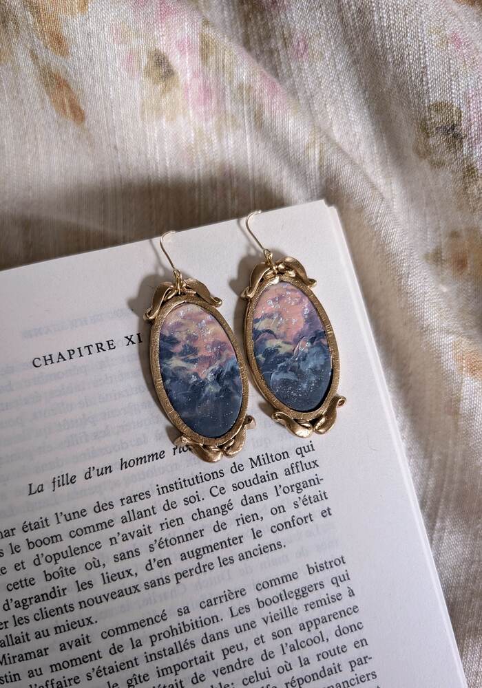 Dreamy clouds - earrings