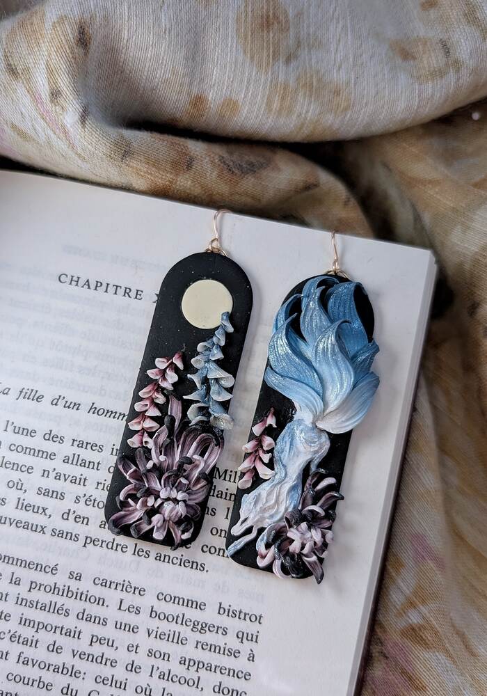 The kitsune earrings